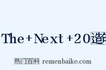 The+Next+20造句是什么意思的图片